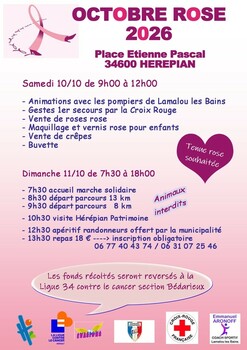 HEREPIAN - OCTOBRE ROSE : ANIMATIONS