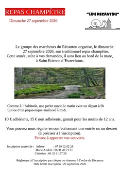 SAINT-ETIENNE-ESTRECHOUX - RANDONNÉE ET REPAS CHAMPÊTRE
