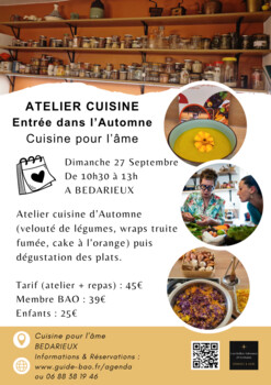 BEDARIEUX - ATELIER CUISINE : ENTRÉE DANS L'AUTOMNE