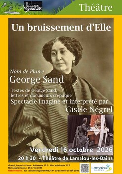 LAMALOU-LES-BAINS - THÉÂTRE "UN BRUISSEMENT D'ELLE"