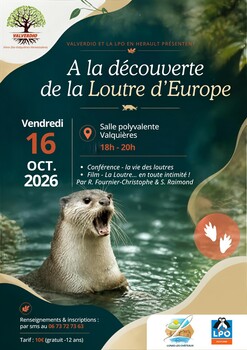 LUNAS-LES-CHATEAUX - A LA DÉCOUVERTE DE LA LOUTRE D’EUROPE