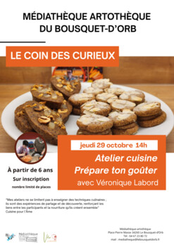 LE BOUSQUET-D'ORB - LE COIN DES CURIEUX : ATELIER CUISINE « PRÉPARE TON GOÛTER »