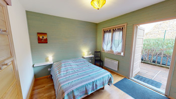 chambre principale accessible PMR Palmeraie villa Marrakech Lamalou ©villa Marrakech Lamalou Marc Engler
