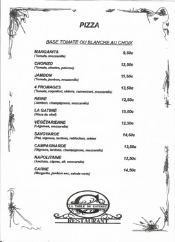 pizza ©La Table du Gatinié